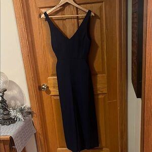 Wilfred Navy Strap Jumpsuit